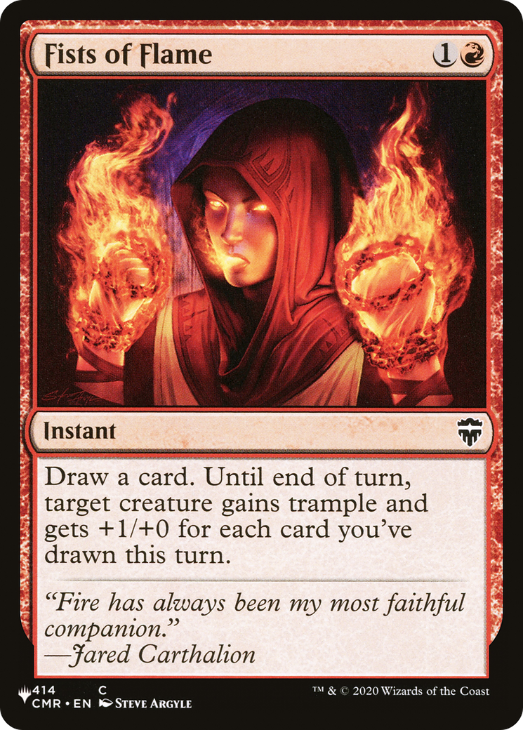 Fists of Flame [The List] | Gate City Games LLC