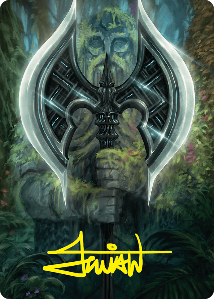 Leyline Axe Art Card (49/54) (Gold-Stamped Signature) [Foundations Art Series] | Gate City Games LLC