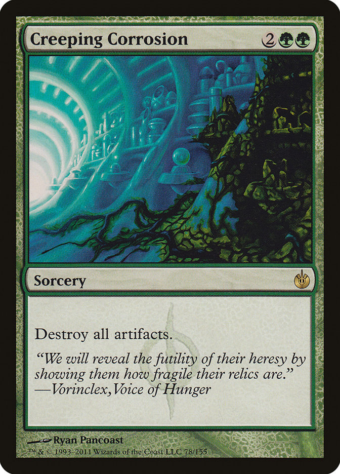 Creeping Corrosion [Mirrodin Besieged] | Gate City Games LLC