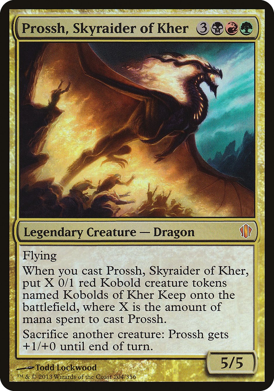 Prossh, Skyraider of Kher (Oversized) [Commander 2013 Oversized] | Gate City Games LLC