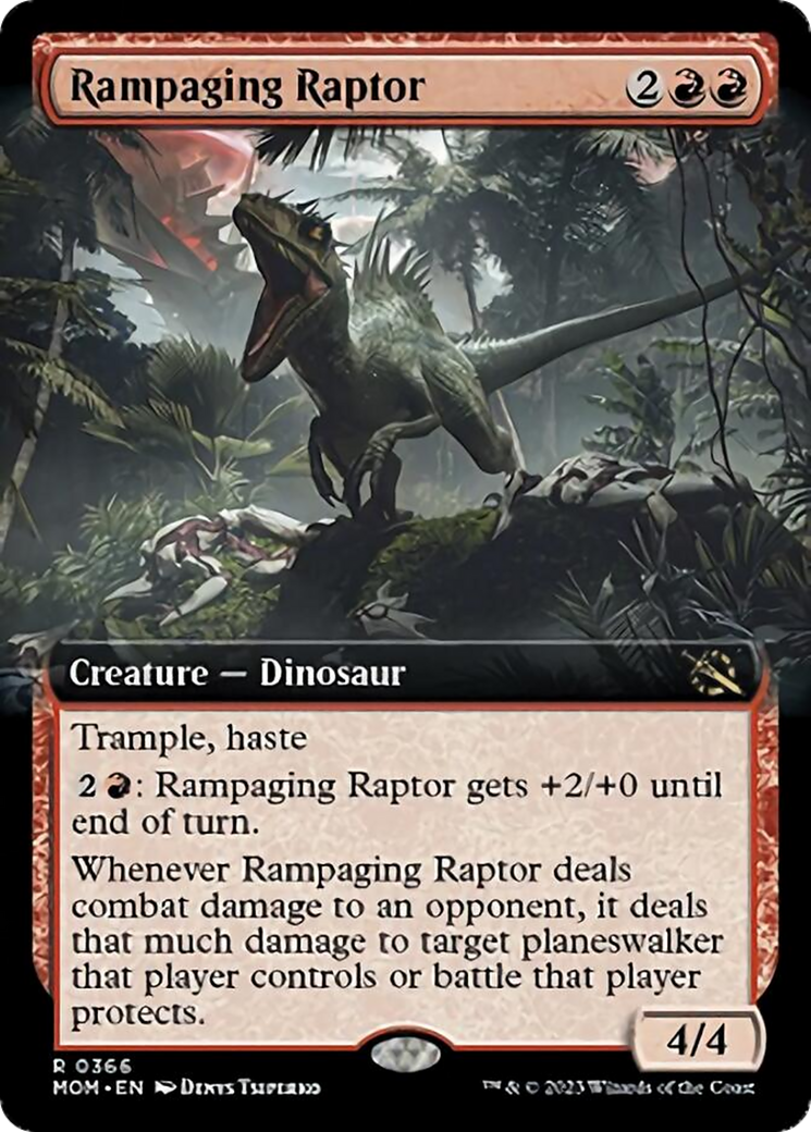 Rampaging Raptor (Extended Art) [March of the Machine] | Gate City Games LLC