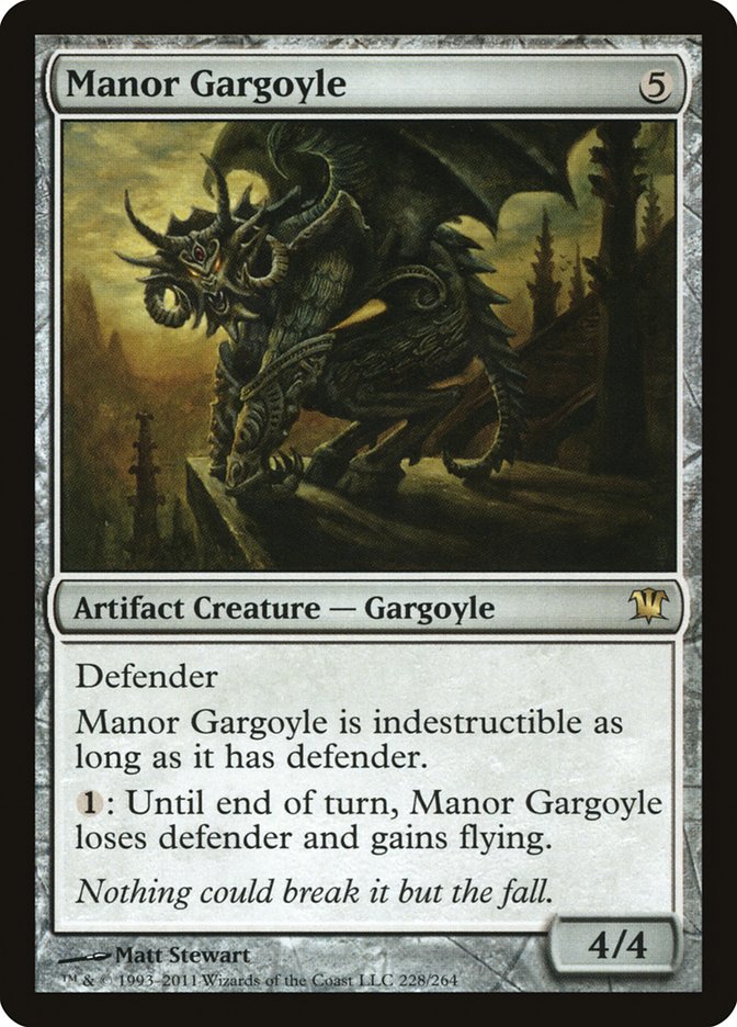 Manor Gargoyle [Innistrad] | Gate City Games LLC