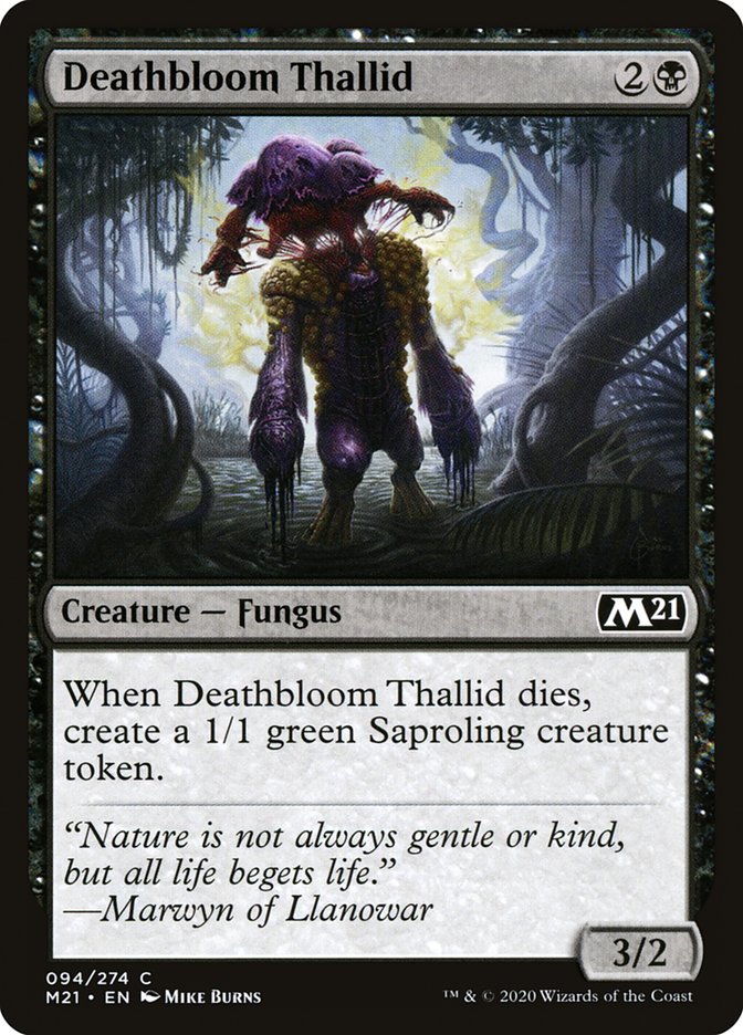 Deathbloom Thallid [Core Set 2021] | Gate City Games LLC