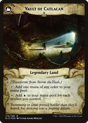 Storm the Vault // Vault of Catlacan [Rivals of Ixalan Prerelease Promos] | Gate City Games LLC