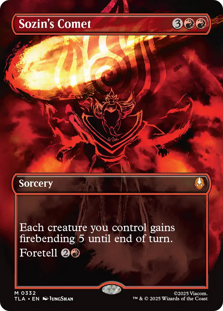 Sozin's Comet (0332) (Borderless) [Avatar: The Last Airbender] | Gate City Games LLC