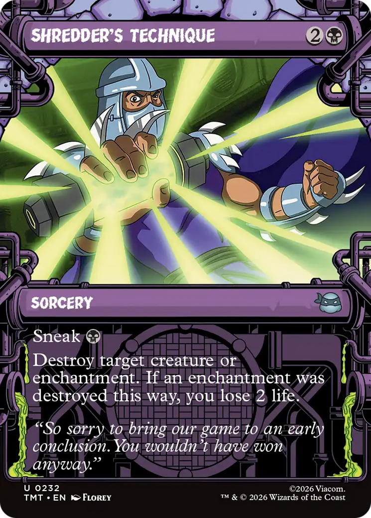 Shredder's Technique (Showcase) [Teenage Mutant Ninja Turtles] | Gate City Games LLC