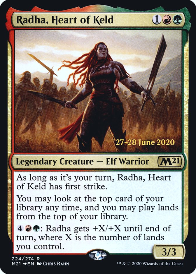 Radha, Heart of Keld [Core Set 2021 Prerelease Promos] | Gate City Games LLC