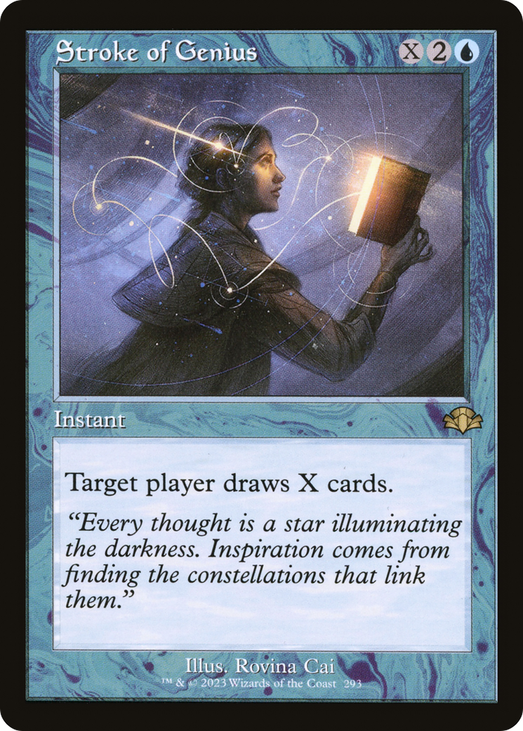 Stroke of Genius (Retro) [Dominaria Remastered] | Gate City Games LLC