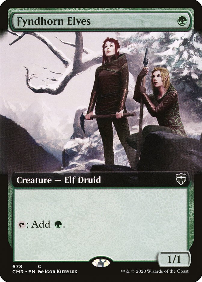 Fyndhorn Elves (Extended Art) [Commander Legends] | Gate City Games LLC