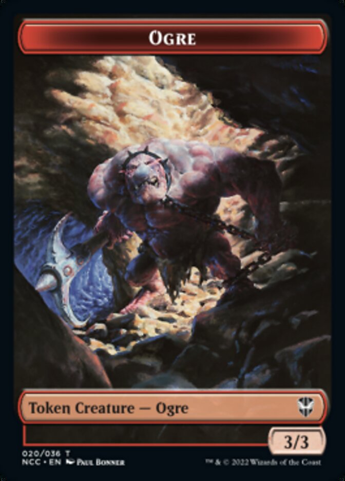 Ogre // Insect Double-Sided Token [Streets of New Capenna Commander Tokens] | Gate City Games LLC
