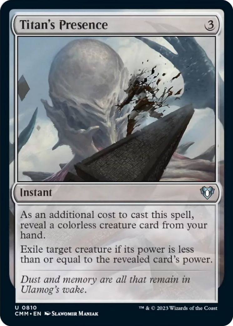 Titan's Presence [Commander Masters] | Gate City Games LLC