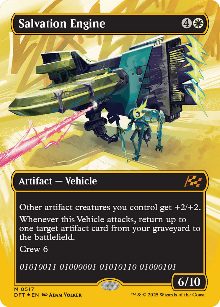 Salvation Engine (Borderless) (First-Place Foil) [Aetherdrift] | Gate City Games LLC