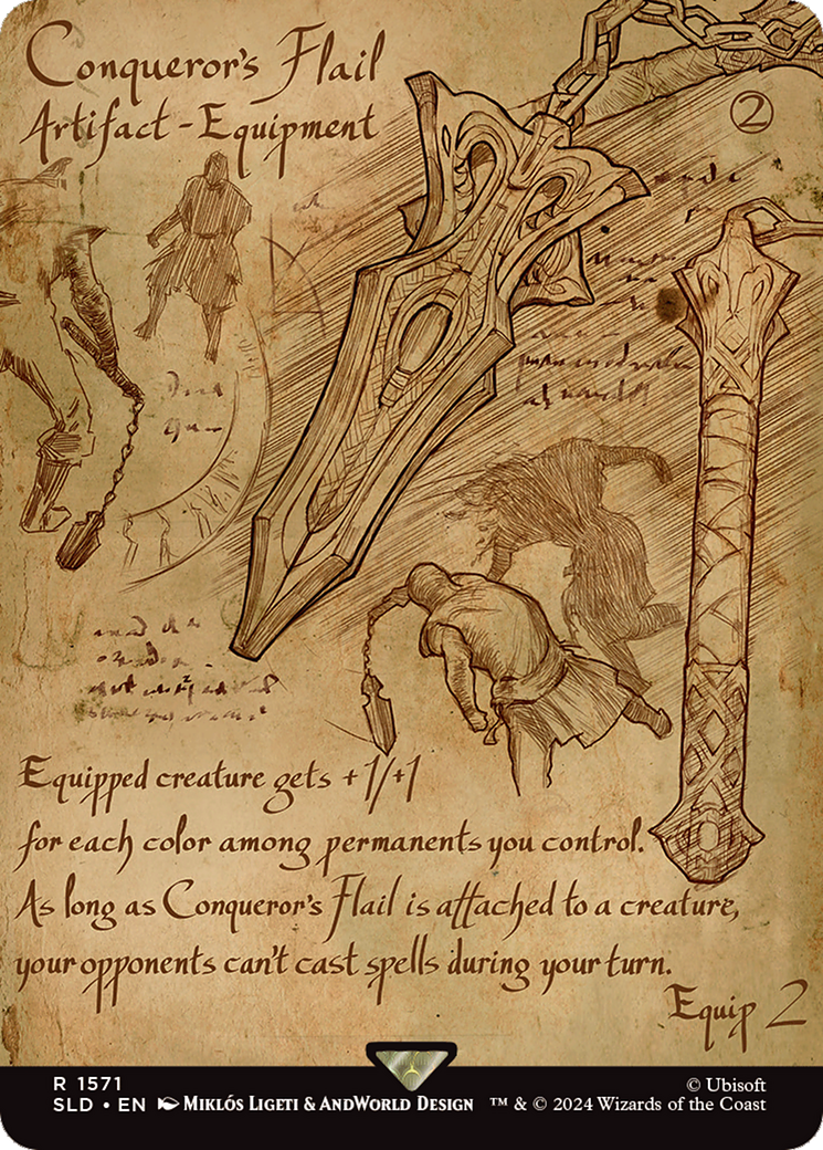 Conqueror's Flail (Rainbow Foil) [Secret Lair Drop Series] | Gate City Games LLC
