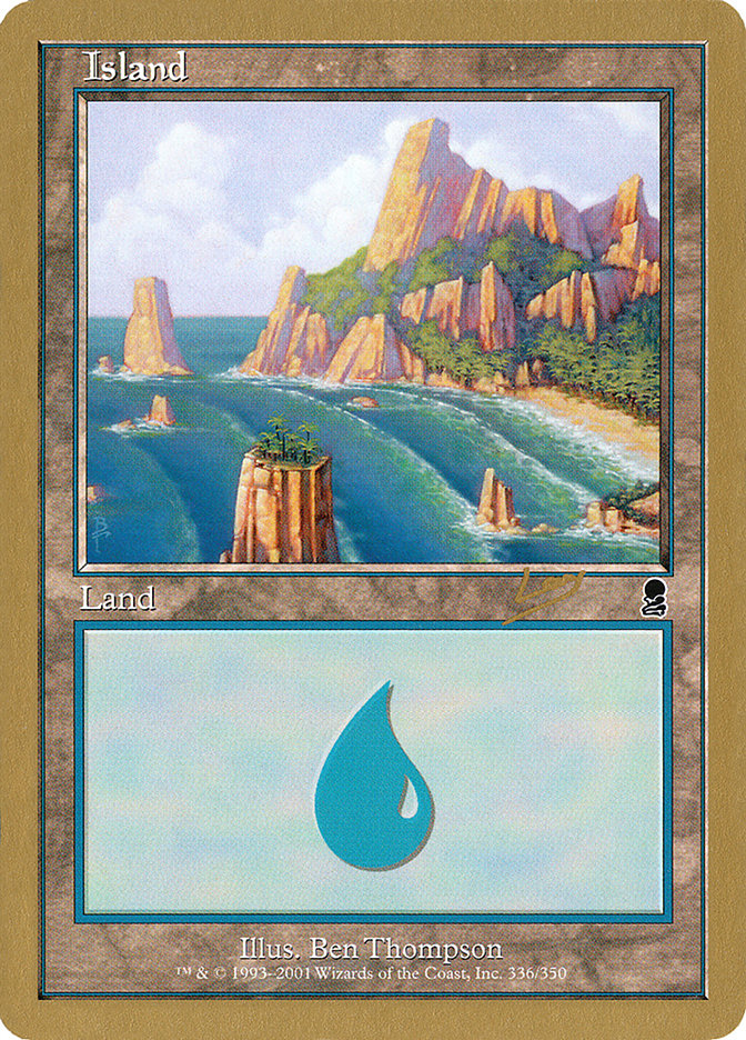 Island (rl336a) (Raphael Levy) [World Championship Decks 2002] | Gate City Games LLC