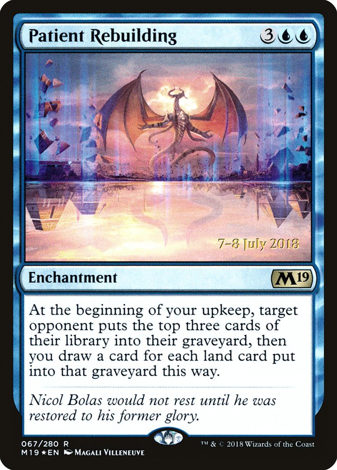 Patient Rebuilding [Core Set 2019 Prerelease Promos] | Gate City Games LLC