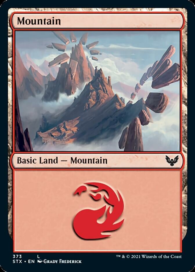 Mountain (373) [Strixhaven: School of Mages] | Gate City Games LLC