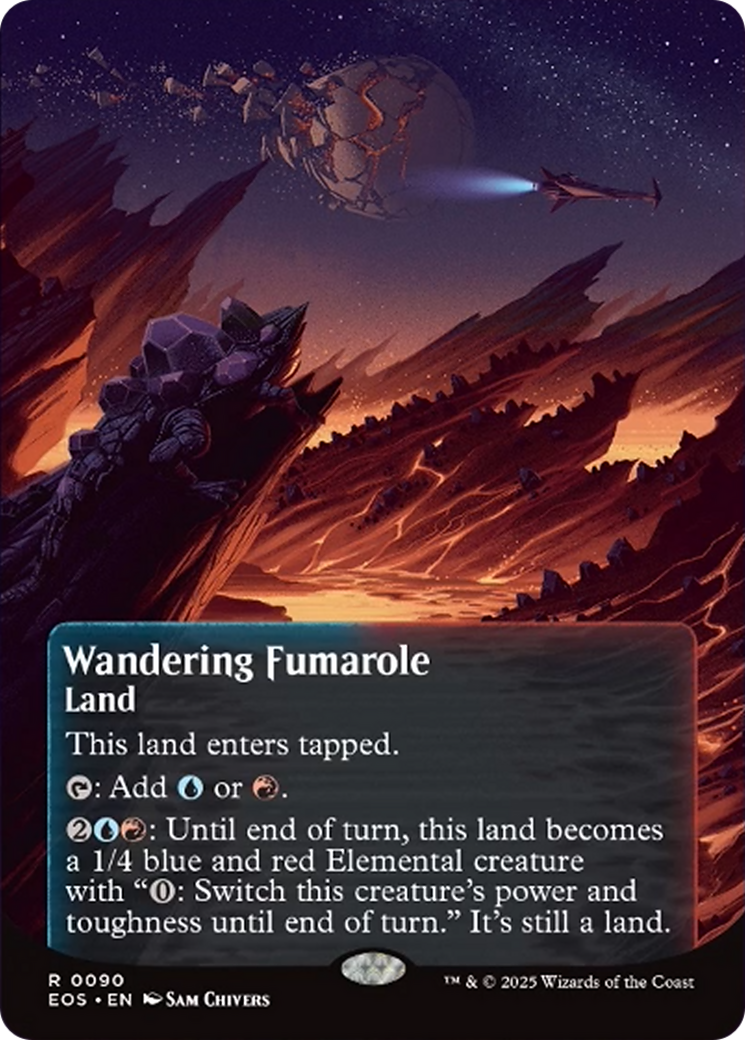 Wandering Fumarole (0090) (Borderless) [Edge of Eternities: Stellar Sights] | Gate City Games LLC