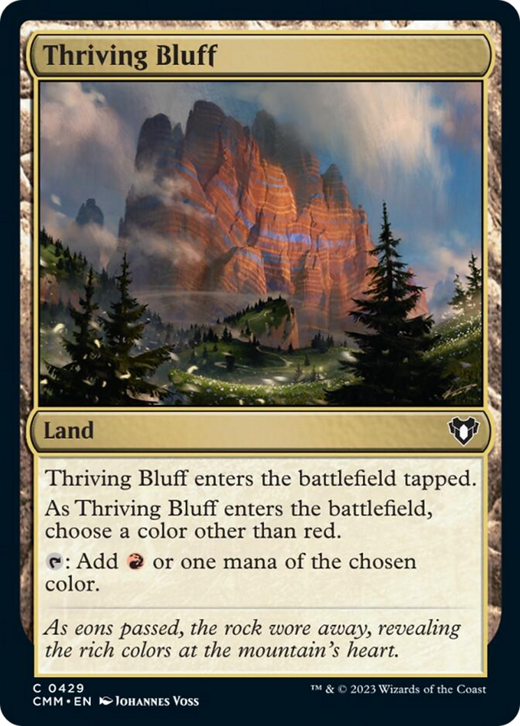 Thriving Bluff [Commander Masters] | Gate City Games LLC