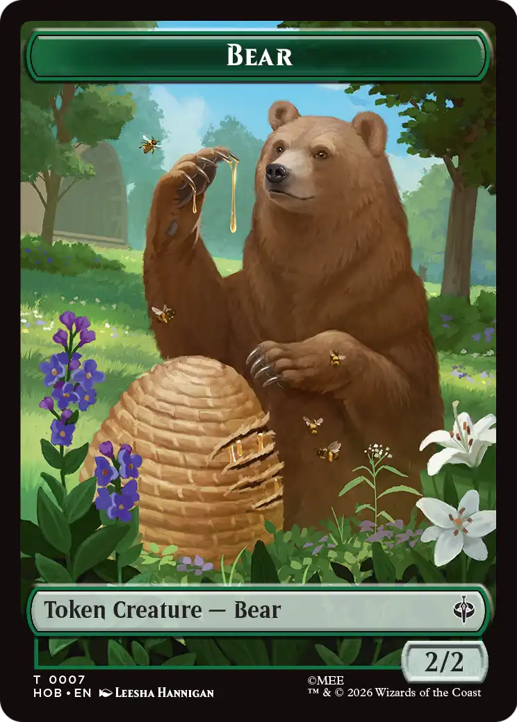 Stone Boulder // Bear Double-Sided Token [The Hobbit Tokens] | Gate City Games LLC