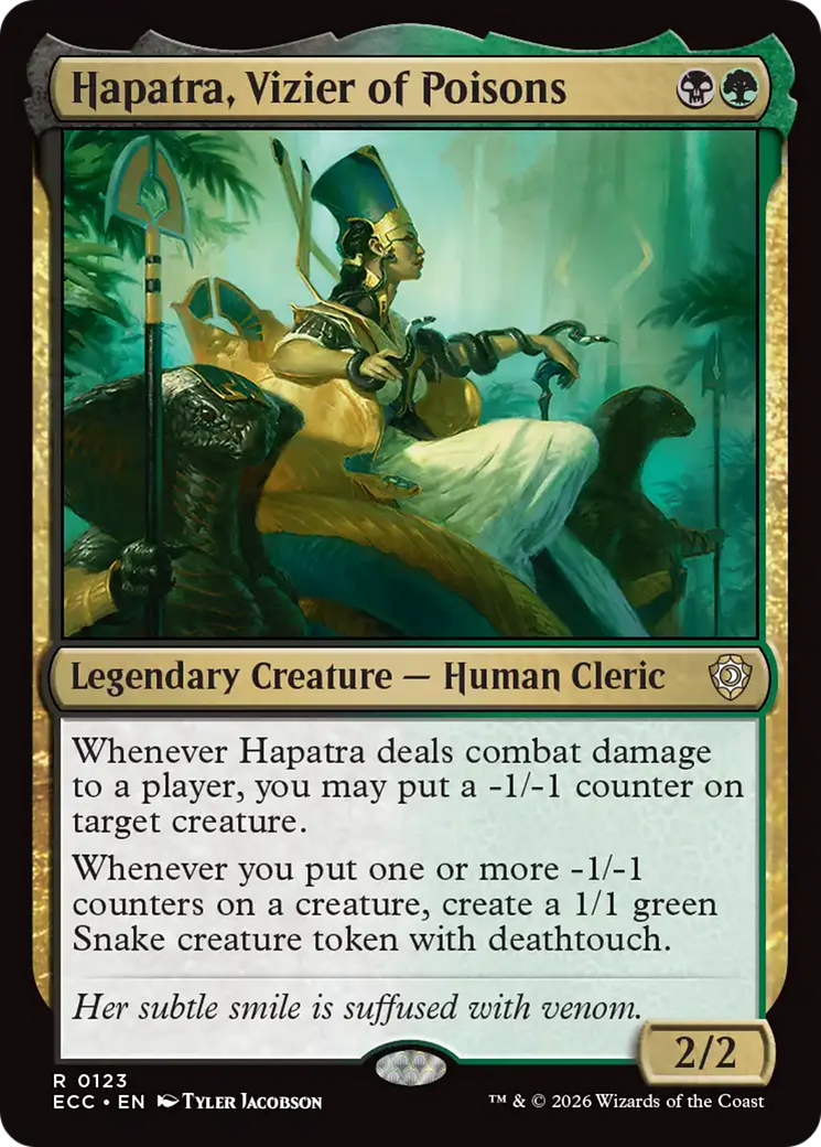 Hapatra, Vizier of Poisons [Lorwyn Eclipsed Commander] | Gate City Games LLC