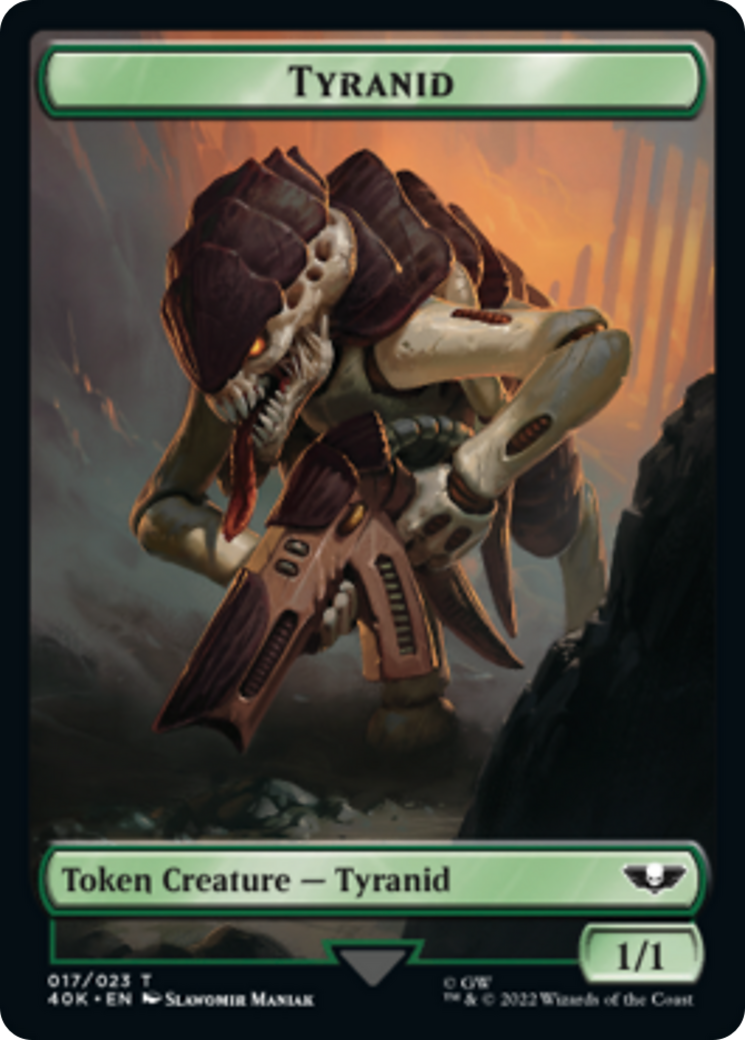 Tyranid (17) // Tyranid Gargoyle Double-Sided Token [Warhammer 40,000 Tokens] | Gate City Games LLC