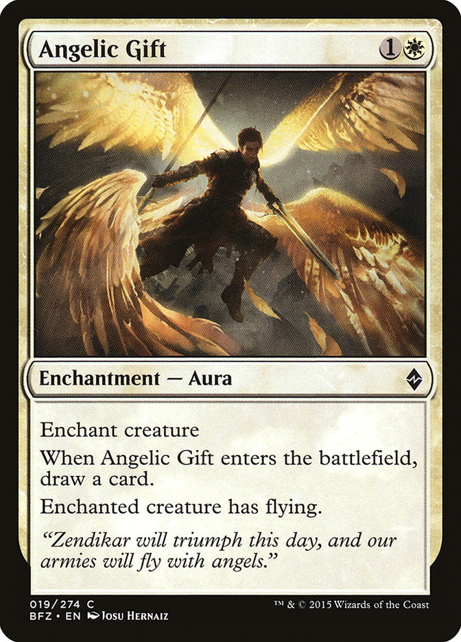Angelic Gift [Battle for Zendikar] | Gate City Games LLC