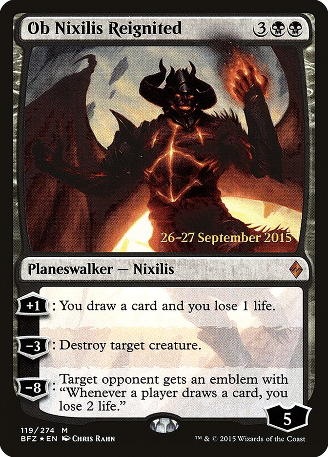 Ob Nixilis Reignited [Battle for Zendikar Prerelease Promos] | Gate City Games LLC