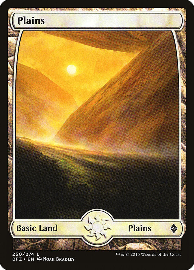 Plains (250) (Full Art) [Battle for Zendikar] | Gate City Games LLC