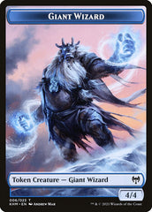 Dwarf Berserker // Giant Wizard Double-Sided Token [Kaldheim Tokens] | Gate City Games LLC
