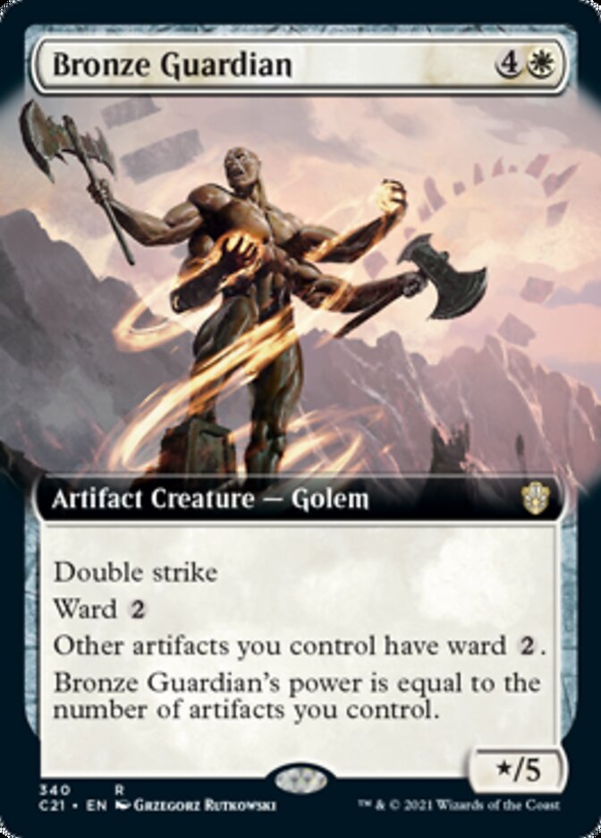 Bronze Guardian (Extended Art) [Commander 2021] | Gate City Games LLC