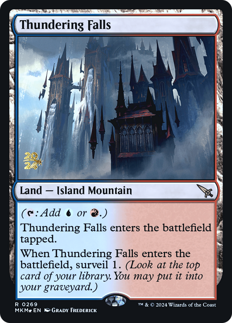 Thundering Falls [Murders at Karlov Manor Prerelease Promos] | Gate City Games LLC