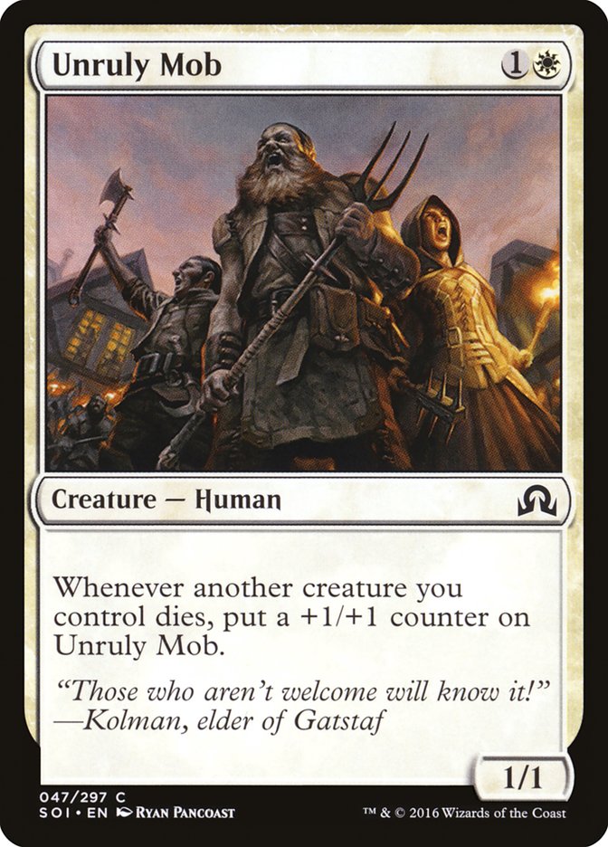 Unruly Mob [Shadows over Innistrad] | Gate City Games LLC