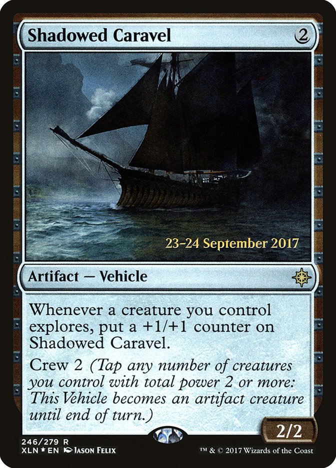 Shadowed Caravel [Ixalan Prerelease Promos] | Gate City Games LLC