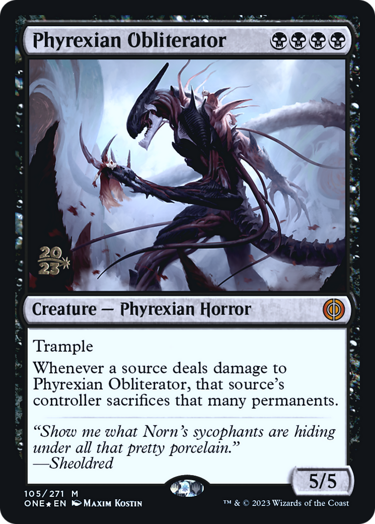 Phyrexian Obliterator [Phyrexia: All Will Be One Prerelease Promos] | Gate City Games LLC