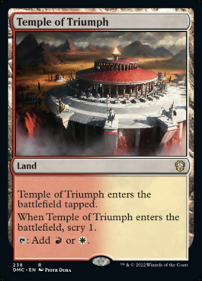 Temple of Triumph [Dominaria United Commander] | Gate City Games LLC