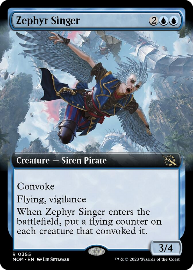 Zephyr Singer (Extended Art) [March of the Machine] | Gate City Games LLC