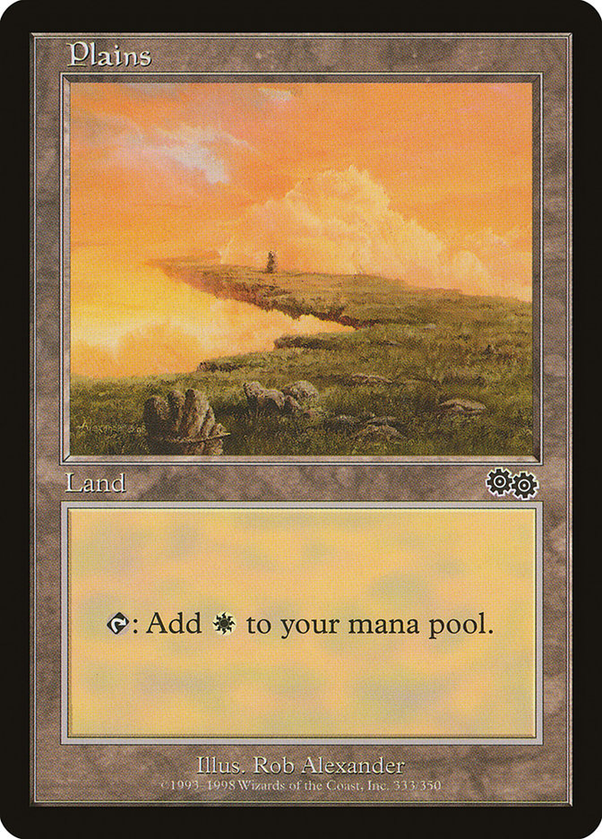 Plains (333) [Urza's Saga] | Gate City Games LLC