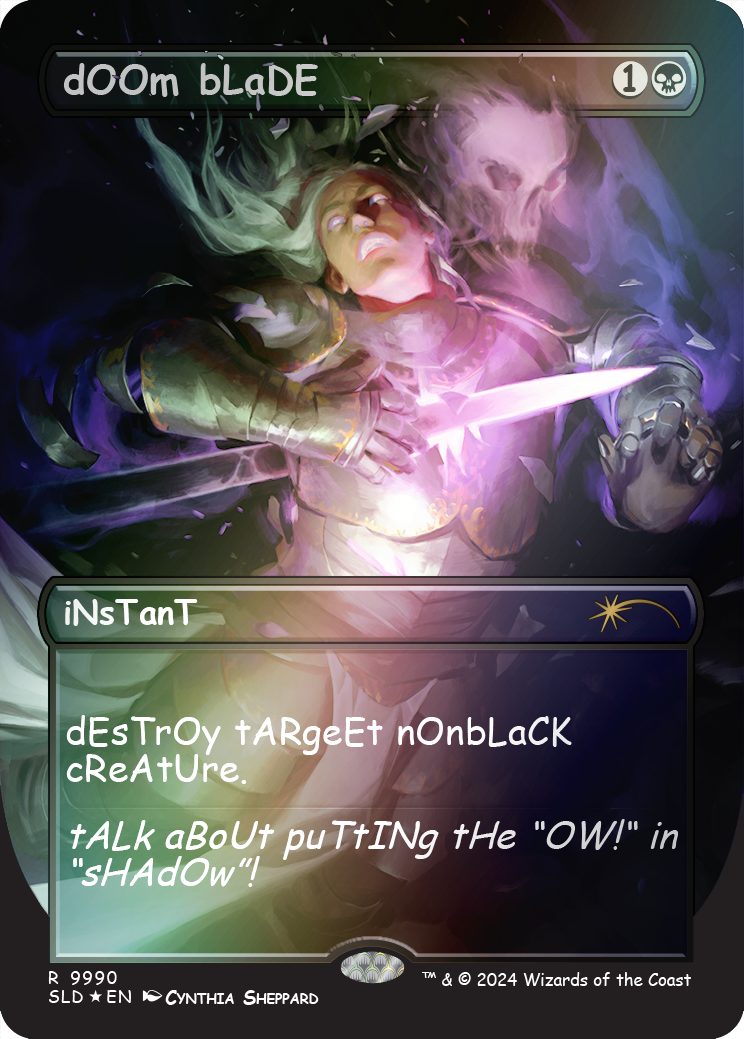 dOOm bLaDE (Rainbow Foil) [Secret Lair Drop Series] | Gate City Games LLC