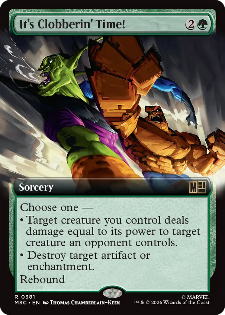 It's Clobberin' Time! (Extended Art) [Marvel Super Heroes Commander] | Gate City Games LLC