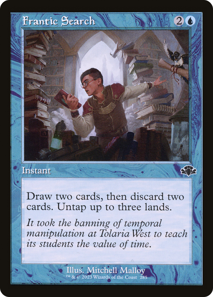 Frantic Search (Retro) [Dominaria Remastered] | Gate City Games LLC
