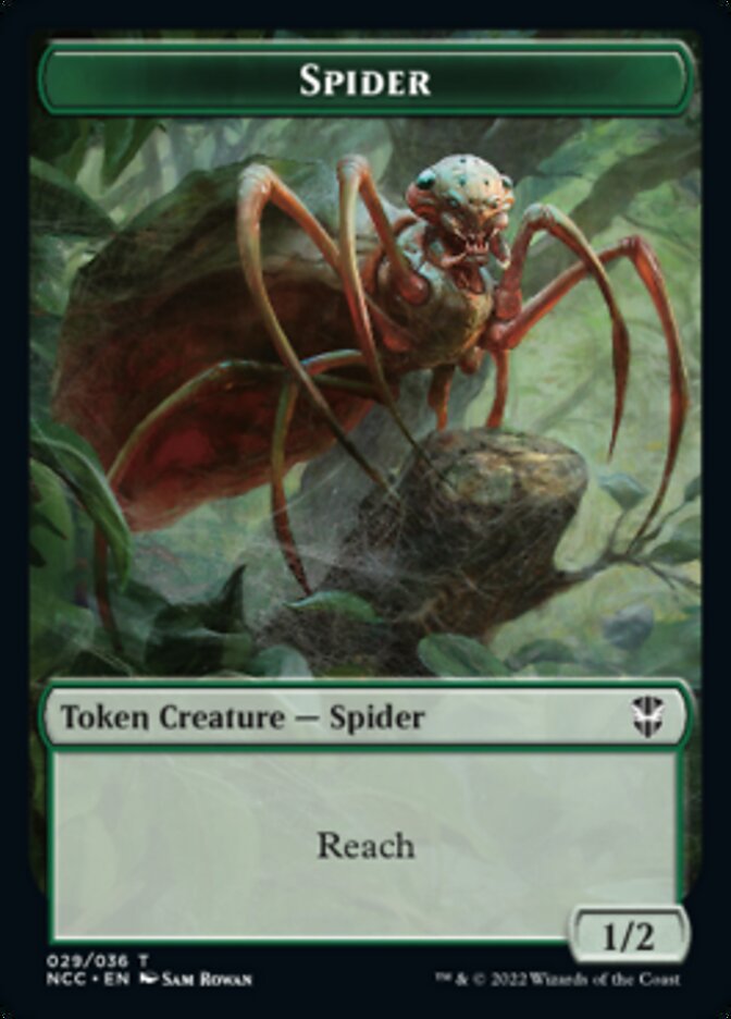 Treefolk // Spider Double-Sided Token [Streets of New Capenna Commander Tokens] | Gate City Games LLC