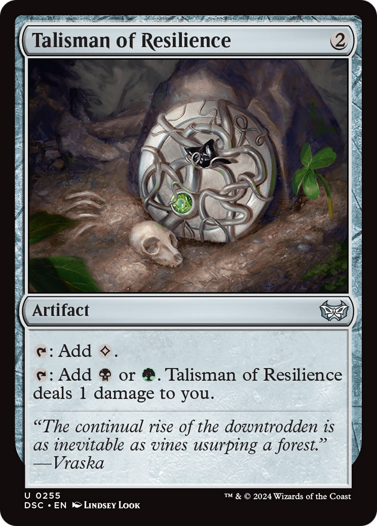 Talisman of Resilience [Duskmourn: House of Horror Commander] | Gate City Games LLC