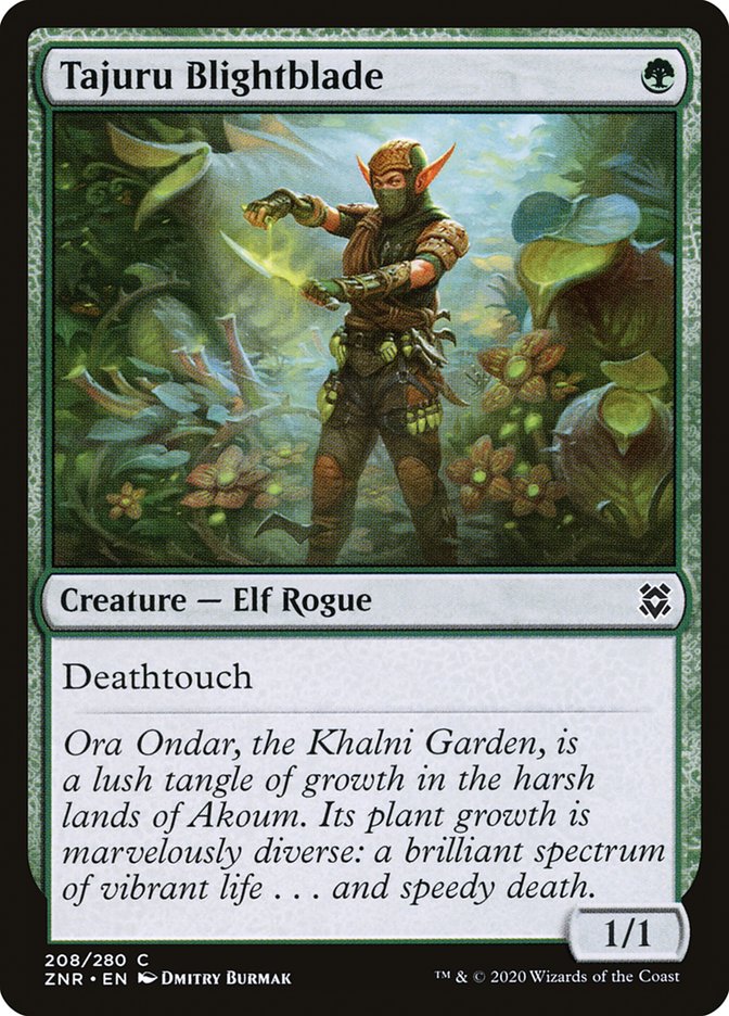 Tajuru Blightblade [Zendikar Rising] | Gate City Games LLC