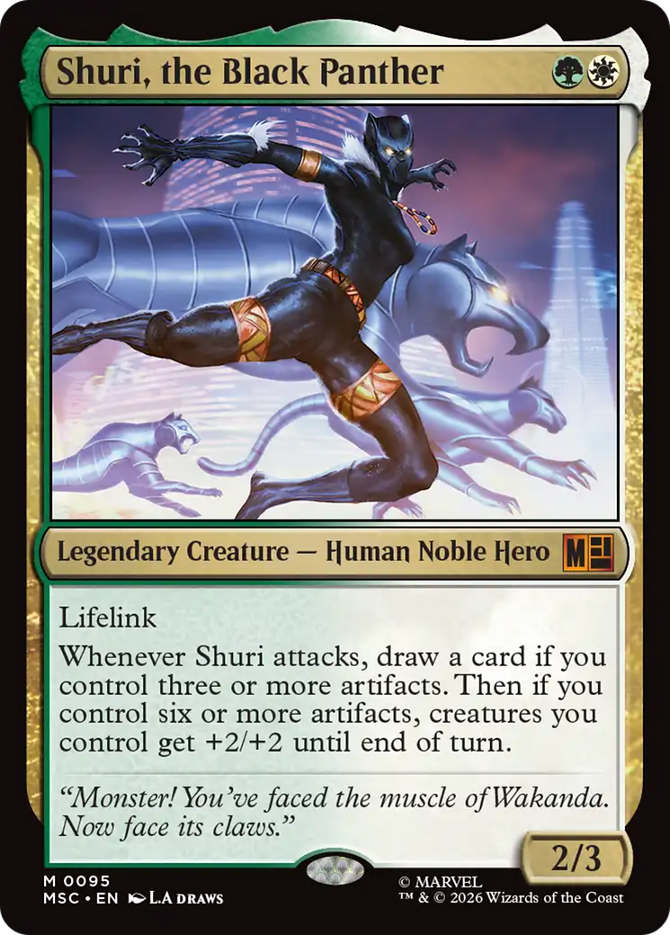 Shuri, the Black Panther (Surge Foil) [Marvel Super Heroes Commander] | Gate City Games LLC