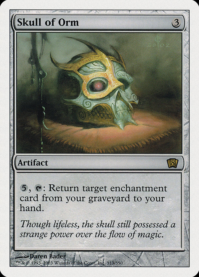 Skull of Orm (8th Edition) [Oversize Cards] | Gate City Games LLC