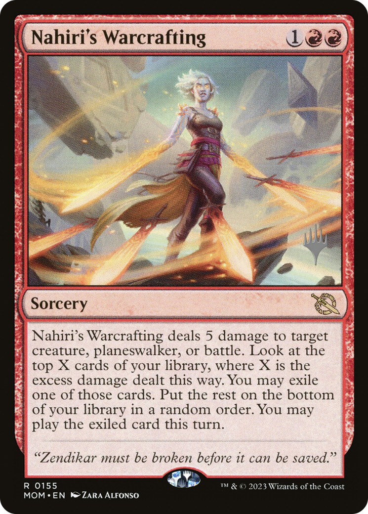 Nahiri's Warcrafting (Promo Pack) [March of the Machine Promos] | Gate City Games LLC