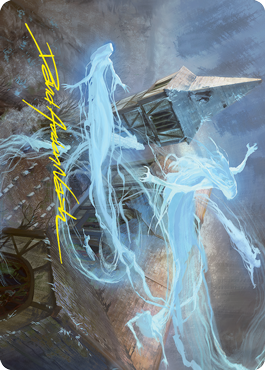 Hallowed Haunting Art Card (Gold-Stamped Signature) [Innistrad: Crimson Vow Art Series] | Gate City Games LLC