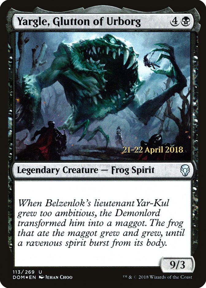 Yargle, Glutton of Urborg [Dominaria Prerelease Promos] | Gate City Games LLC