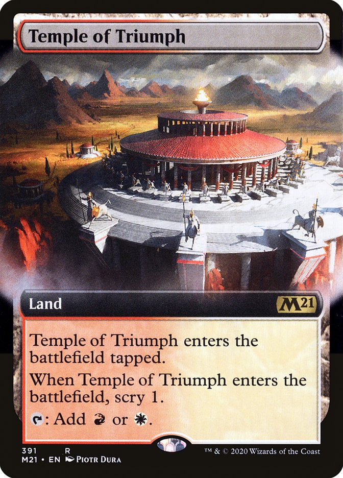 Temple of Triumph (Extended Art) [Core Set 2021] | Gate City Games LLC