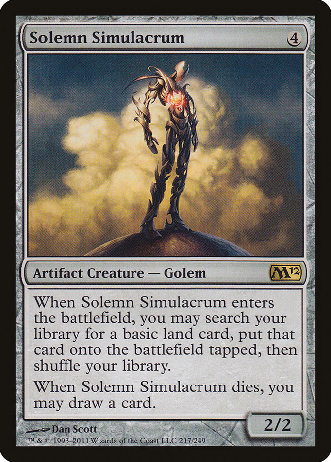 Solemn Simulacrum [Magic 2012] | Gate City Games LLC